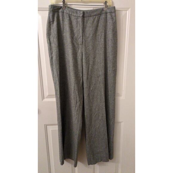 Ann Taylor Grey Wool Blend Pleated Pants/Slacks Size 10, Business Casual, Preppy - Picture 1 of 6